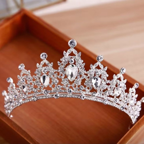 Bridal tiara with crystal rhinestones, new