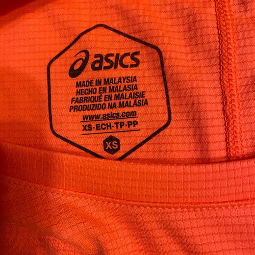 Asics women's sports t-shirt orange like new, size XS