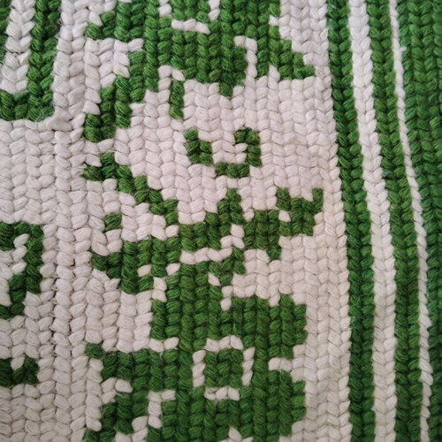 Wool knitted handmade blanket like new