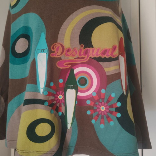 Desigual dress with geometric print, size M