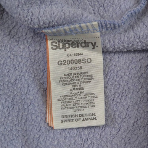 Superdry Orange Label Luxe hoodie lavender size XL like new