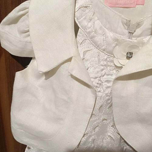 Raxevsky baby dress new with bolero and hat size 18-24 months