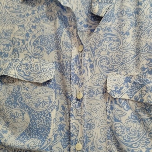 Zara women's shirt like new, white and blue, size L