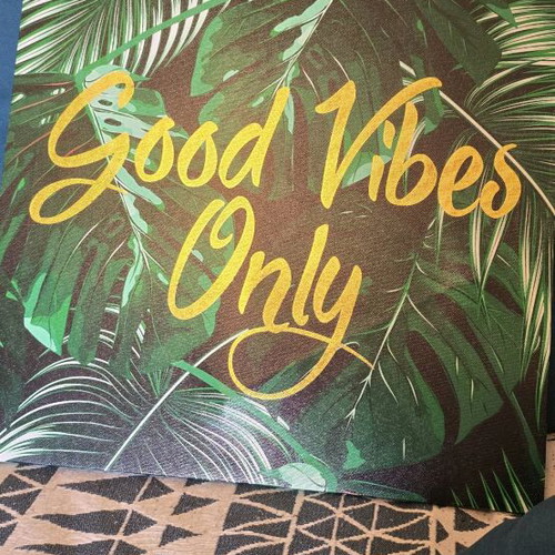 Tropical Wall Art Good Vibes Only new
