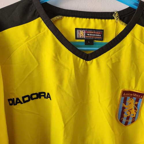 Aston Villa 2005 Away Shirt New Diadora Size L Men