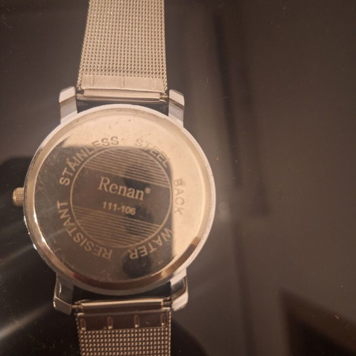 Renan 111-106 wristwatch with metal mesh strap, like new