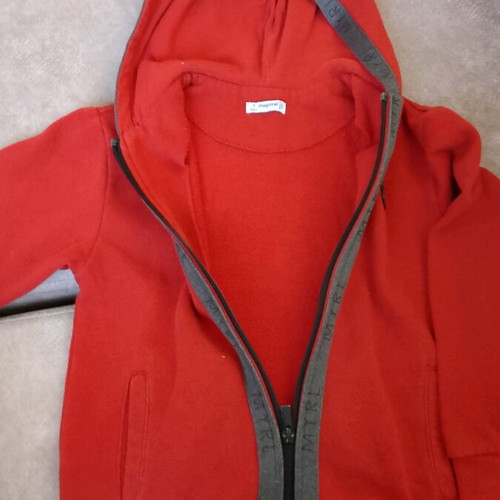 Mayoral cardigan orange like new 122 cm for 7 years
