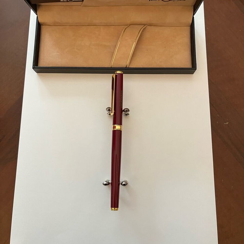 Colibri pen new burgundy with engraved Knockando