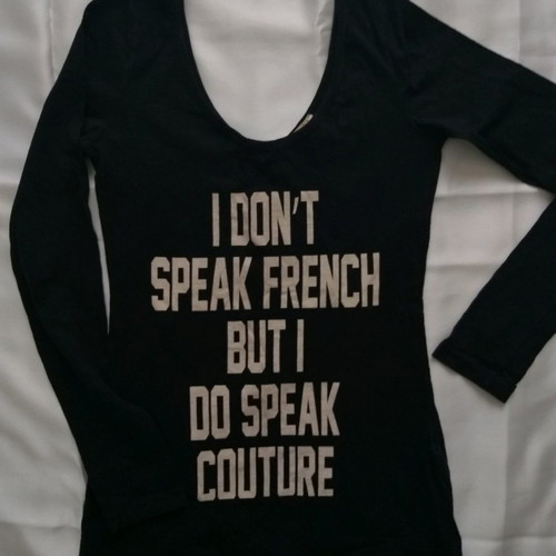 Women's blouse with open neckline, black, small/medium