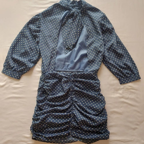 In the style dress used, blue, size S