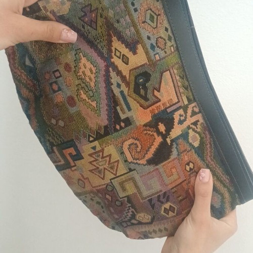 Vintage clutch bag used, can be used as a makeup pouch