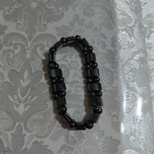 Stainless Steel Bracelet unisex like new, black and silver
