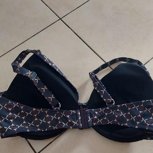 Zizzi women's swimsuit like new, size 50, blue and brown