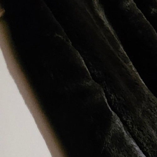 Zara black eco fur like new, size L