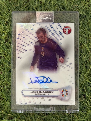 Κάρτα Topps Pristine 2023 Road to Euro 2024 James McFadden καινούργια, Auto Card