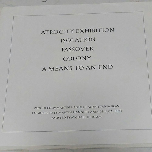 Joy Division Closer LP like new, 1992 edition, rock