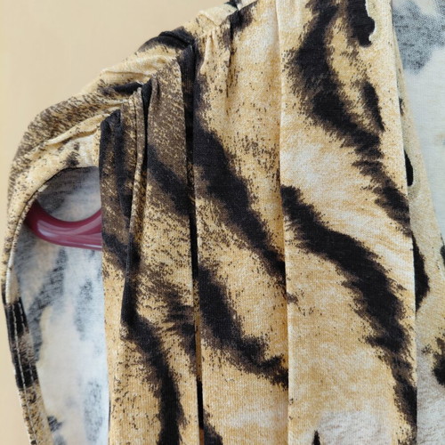 BSB Collection Midi Dress Tiger Print Medium like new
