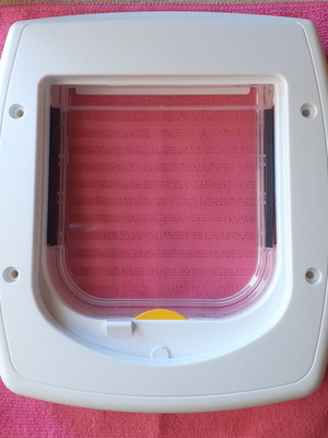 Plastic Pet Door with Entry Control, New