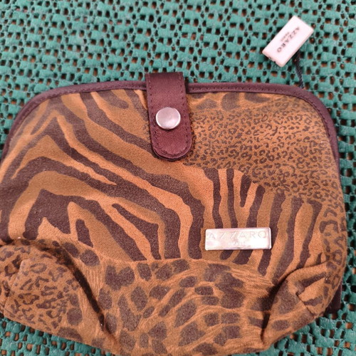 Azzaro Paris travel pouch with animal print design