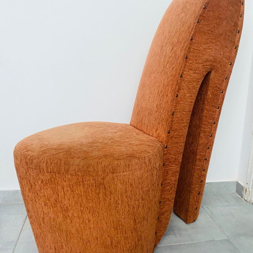Vintage Space Age Chair Mid Century Design in High Heel Shape like new