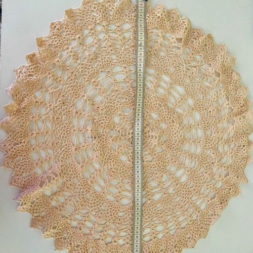 Handmade Crochet Doily Vintage Style 40cm