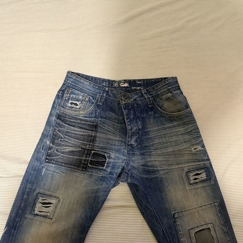 Men's denim bermuda shorts like new, size medium, blue