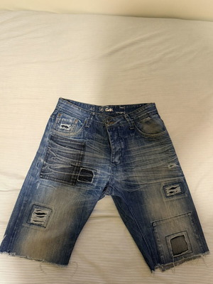 Men's denim bermuda shorts like new, size medium, blue