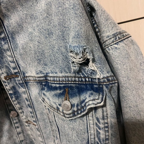 Jean jacket Bershka like new, size Medium, blue