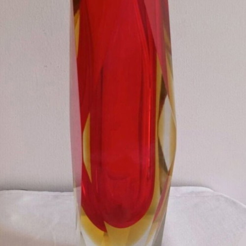 Murano Sommerso Vase 26 cm used with small mark