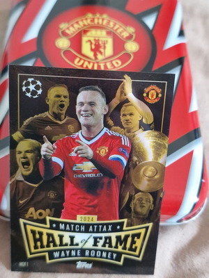 Match Attax Hall of Fame Wayne Rooney card new, Topps 2024 25