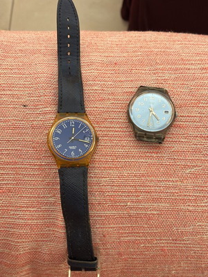 Swatch vintage watch with extra watch without strap used