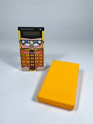 Texas Instruments Little Professor vintage calculator used with case for repair or display