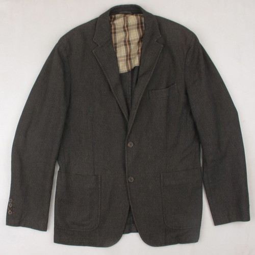Massimo Dutti men's blazer size L cotton brown like new