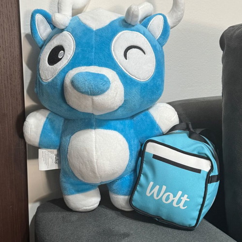 Wolt plush teddy bear new
