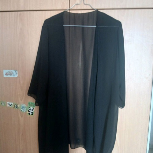 Transparent shirt black like new, one size loose fit