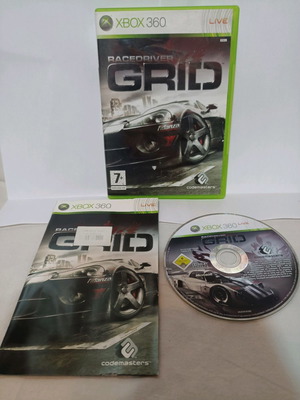 Grid Racedriver Xbox 360 game used with manual