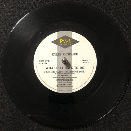 Kylie What Do I Have To Do vinyl like new, 7", 45 RPM, single