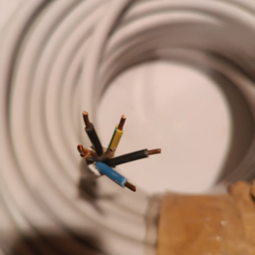 NYM-J 5X4mm CABLE NYM-J 5X4 mm KAVELMETAL. 23 Meters.