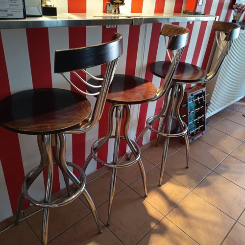 Bar stools, set of 3