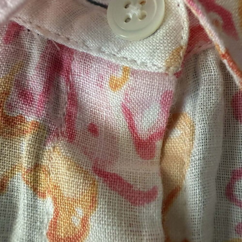 J.Jill women's 100% linen shirt new, size L, white pink