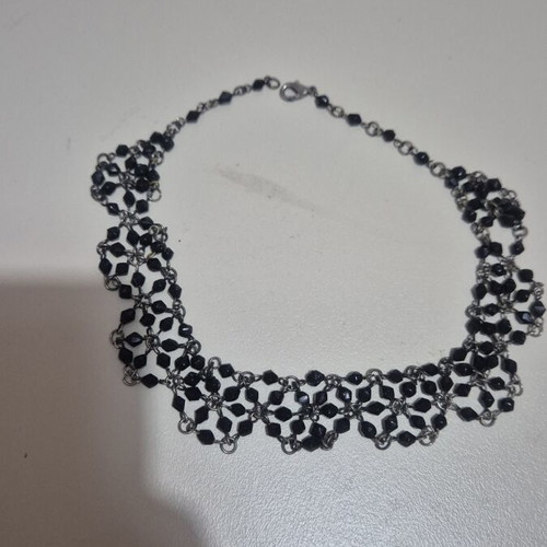 Goth black necklace