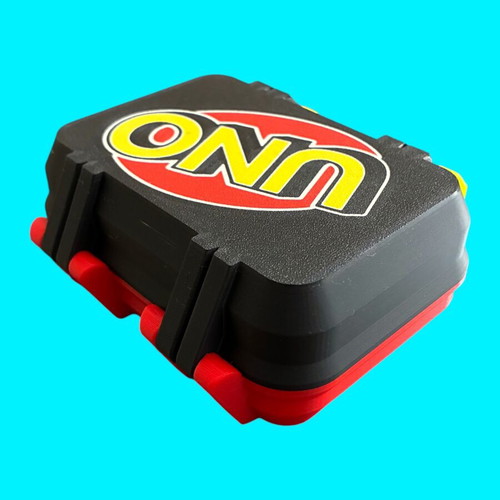 3D Printed UNO Card Game Storage Box Snaplock