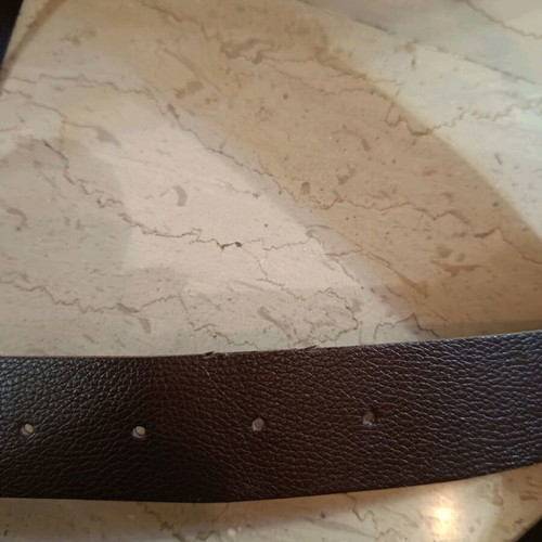 Brown faux leather belt like new, size 100