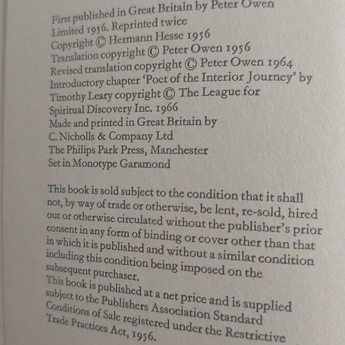 The Journey to the East by Hermann Hesse used, English edition