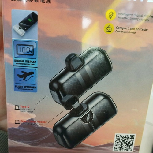 Mini powerbank 5000mAh type-C for Android and iPhone 15,16,17 new