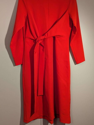 Red dress like new, size M, Greek made