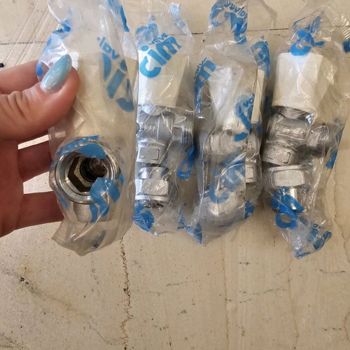 Radiator valves new, set of 4 pieces