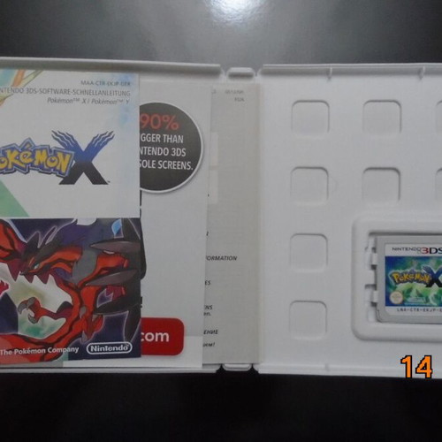 Nintendo 3DS Pokemon games like new, complete sets Mond and X