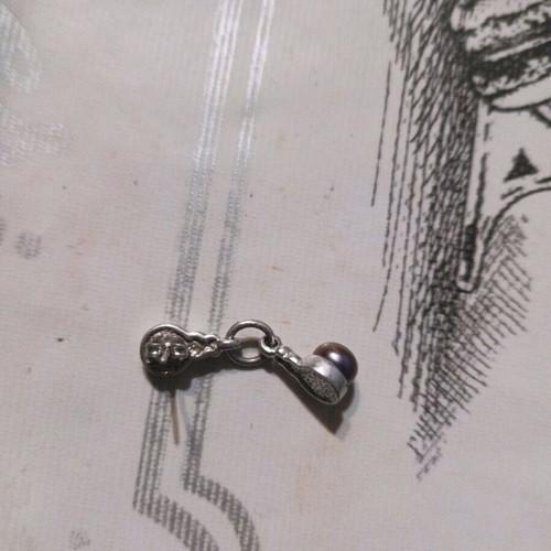 Silver earring used