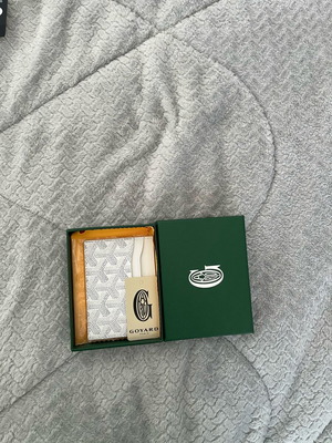 Goyard Saint Sulpice card holder white like new